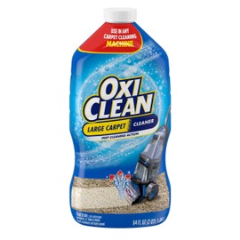OxiClean Large Carpet Cleaner Liquid Solution for Steam Cleaning Machines, 64 fl oz