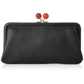 Perche 08-06-03161 Acrylic Coin Purse Long Wallet, bk, Free Size