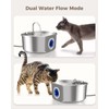 Cat Water Fountain Stainless Steel: 108oz/3.2L Cat Fountain for Drinking-