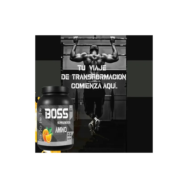 Aminoácidos en Polvo Boss de 1 Kg Sabor Naranja Sin