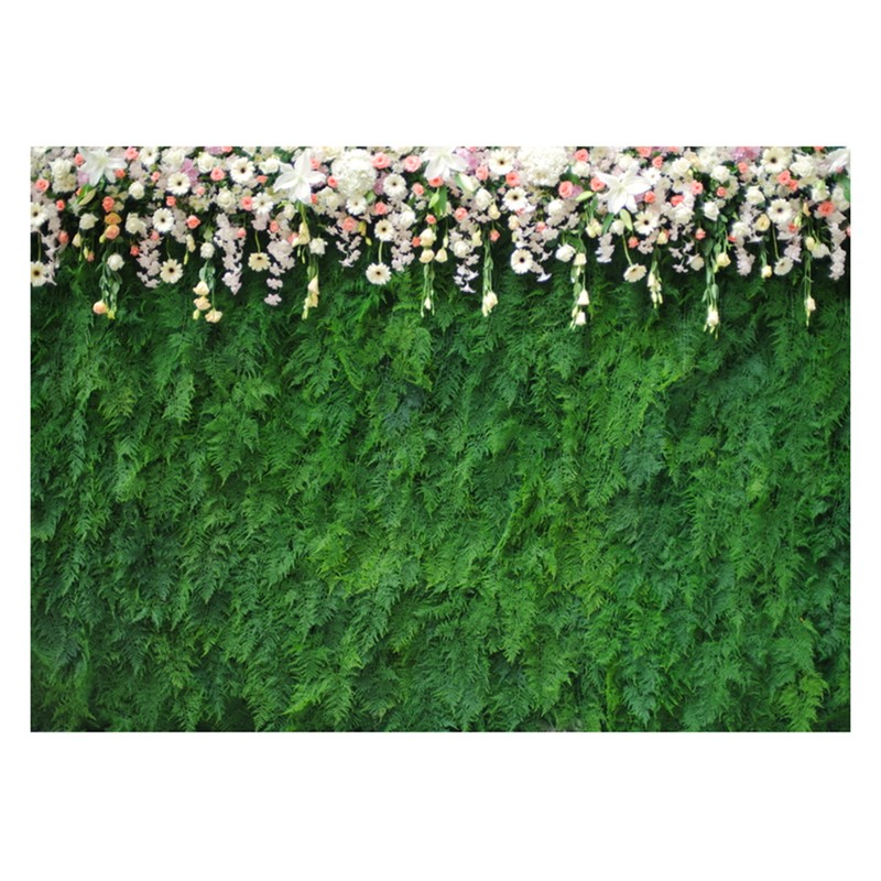 Artificial Leaves Photography Background Fabric Birthday Party Decoration Backdrop