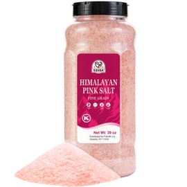 52USA Himalayan Pink Salt, Fine Grain, 39oz (2.4 LB), Pink Himalayan Sea Salt, Himalayan Salt, Kosher Salt, Rock Salt for Grinder Refill