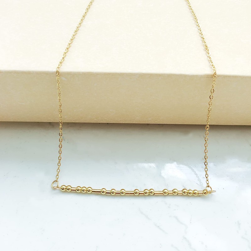 Bloomfall Customize Silver Morse Code Necklaces For Women Jewelry