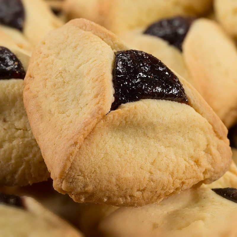 Green's Bakery Bulk Blueberry Hamantashen Kosher Cookie Pastry - 10