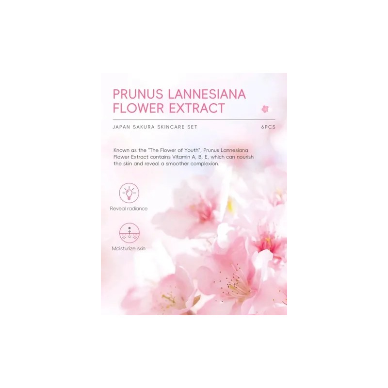 Set Cuidado Facial Sakura 6pzs Piel Radiante Rejuvenece!
