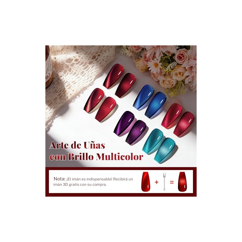 CHERIMOYA Kit de 6 Esmaltes de Uñas en Gel Ojo
