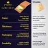 Barnabas Edible Gold Leaf 24K - Cake Decorations, Loose Gold