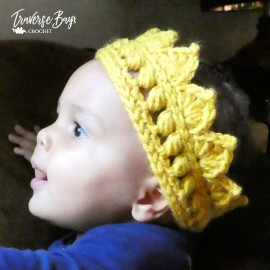Unbranded Crochet crown baby-adult pattern PATTERN ONLY