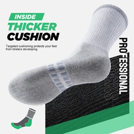 Alaplus Men's Thermal Winter Crew Socks, Thick Warm Hiking Performance Socks, Outdoor Athletic Multipack (UK, Numeric, 9, 12, Regular, Regular, CL05-Multicolor-5P)