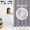 Biscaynebay Fabric Shower Curtain Short Stall Liners 72" Width by