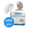 Ambiderm Cofia Plisada Blanca Ambiderm Desechable C/1000 Pzs