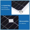 18V 25W Monocrystalline Solar Panel Kit Dual USB Cellphone Recharger
