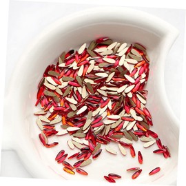 Healvian 60pcs Water Drop Nail Art Rhinestones Bright Red Flat Backs for Nail Decor Shiny Crystal Gems for Home Salon Body Art Compatible Natural False