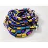 Unbranded 150 Rainbow Hematite Hexagonal Cylinder Shaped spacer beads 8mm