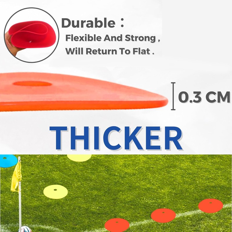 Mumoo Bear 10Pack Spot Markers Flat Disc Markers Poly Vinyl