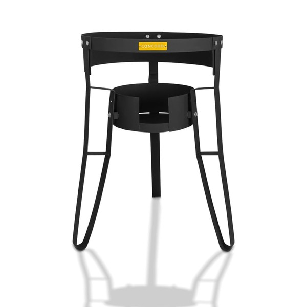 Concord 30" Powder Coated Steel Comal Stand with Adjustable Burner