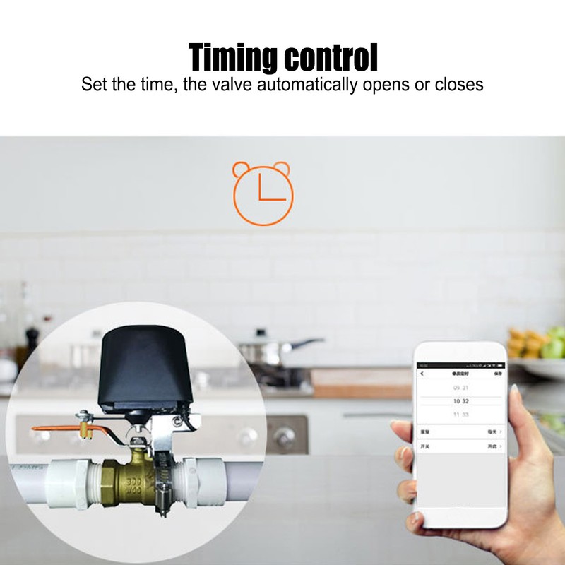 Intelligent WIFI Remote Control Water Valve Shut Off Controller for