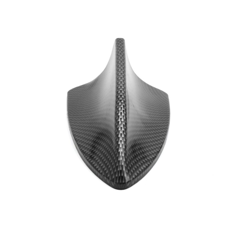 uxcell Carbon Fiber Pattern Shark Fin Shape Adhesive SUV Car