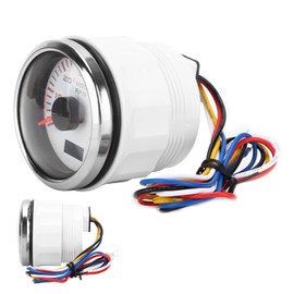 Pointer Tachometer, 52mm 6K Pointer Tachometer Gauge IP67 for 1 8 Cylinder Motorcycle Gasoline Car Boat