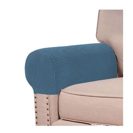 NC Stretch Armrest Covers Spandex Arm Covers for Chairs Couch Sofa Armchair Slipcovers for Recliner Sofa 2pcs (Dusty Blue)