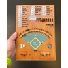 CBLKUS Baseball Dice Board Game,Fun Board Game with Dice,Wooden Baseball