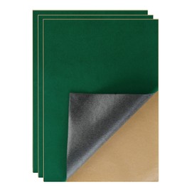 YaoHui 3-Pack Self-Adhesive Felt Sheets, Peel & Stick, A4 Size (8.3" x 11.8", Green)