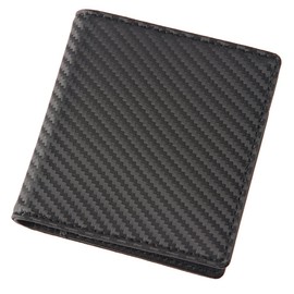 Neu Interesse 00096 Fiber Cure Wallet, Twill Carbon, Limited Product, Compact Bill, Father's Day, Gift, Black x Black