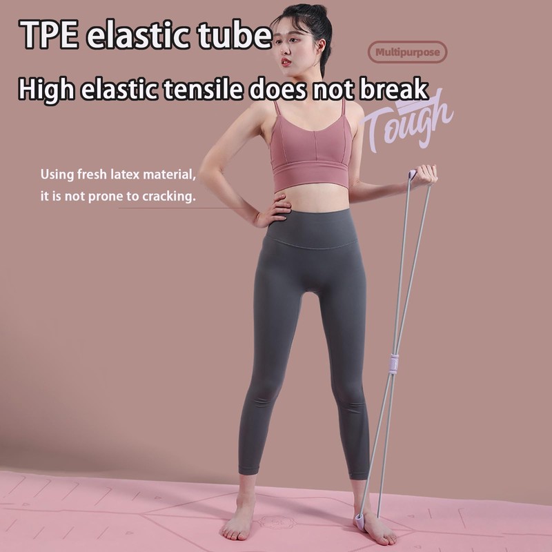 Taoluwin Back Resistance Band, TPE Figure 8 Stretch Band with