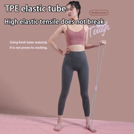 Taoluwin Back Resistance Band, TPE Figure 8 Stretch Band with Foam Grips, Chest Expander & Shoulder Exerciser Bands for Yoga, Fitness, Posture Correction