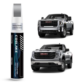 COSLAKE Car Touch Up Paint(Sterling Metallic(GXD/WA130H)) for GMC, Car Paint Scratch Repair Kit, Quick & Easy Solution to Repair, 2 in 1 Scratch Remover Pen with Color-Matched