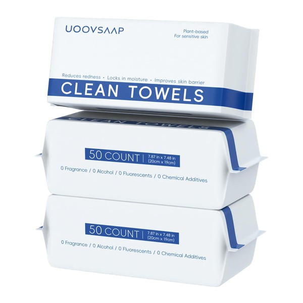 UOOVSAAP UOOVSAAP Face Towels, Disposable Face Towelette, Ultra Soft Clean