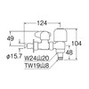 SANEI PB585-13 Upper Branch Hot Water Splitter with Water Stopper