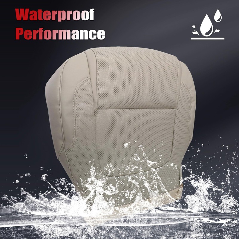 Vigoraze Driver Bottom Replacement Leather Seat Cover Light Gray #CL