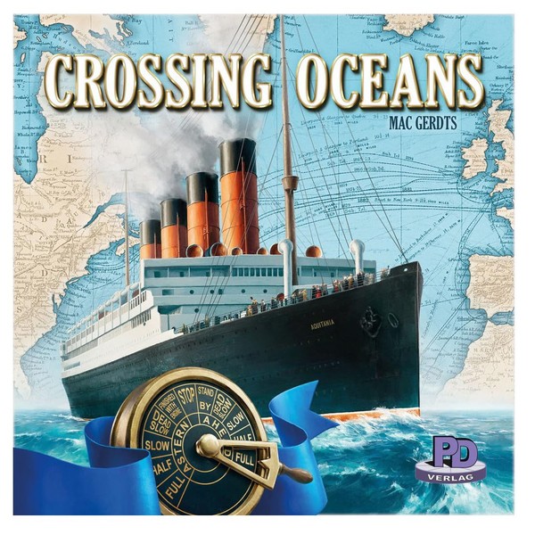 Rio Grande Games Crossing Oceans - Economic Themed Board Game, 19th Century Maritime Strategy Board Game, PD Games, Rio Grande Games, for Ages 14+, 2-4 Players, 45-90 Minute Playing Time
