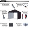 ABCCANOPY Easy Pop up Canopy Tent with 2 Sidewalls for