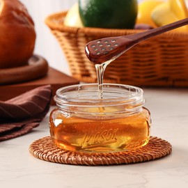 12 Pack Mason Jars Wide Mouth 8oz - Wide Mouth Mason Jars with Silver Metal Airtight Lids and Bands, Glass Canning Jar for Canning, Pickling, Preserving, Jam, Honey, DIY Decor, Shower Favors