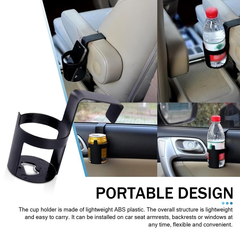 Shakas 2 PCS Car Door Side Window Gap Cup Holder,