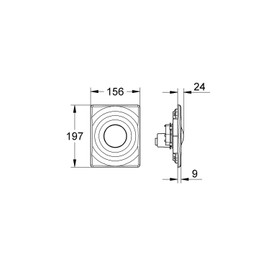 GROHE 38574000 | Surf WC Wall Plate