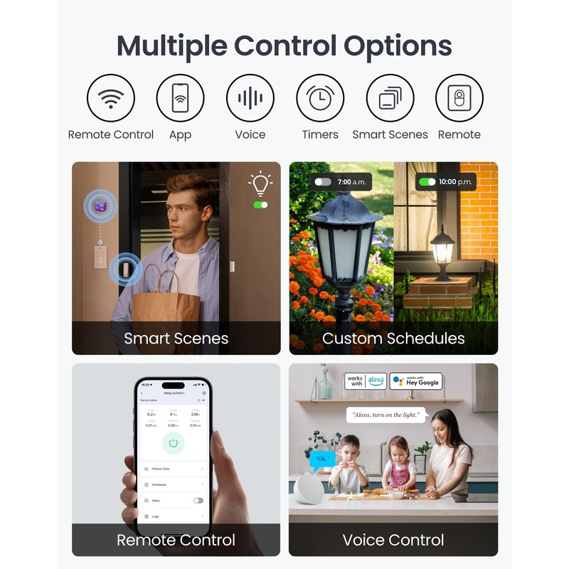 SwitchBot WiFi Switch Compatible with Alexa/Apple Home/Google Home/Matter (Hub Required),