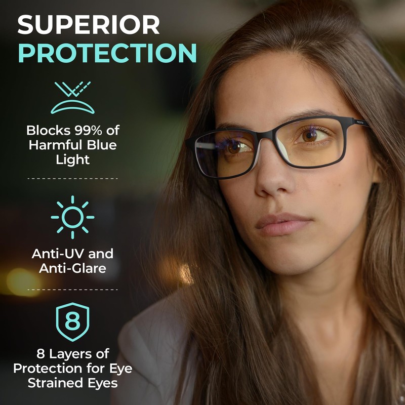 Prospek Blue Ray Reading Glasses, ARCTIC (+2.5 Diopters) For Women