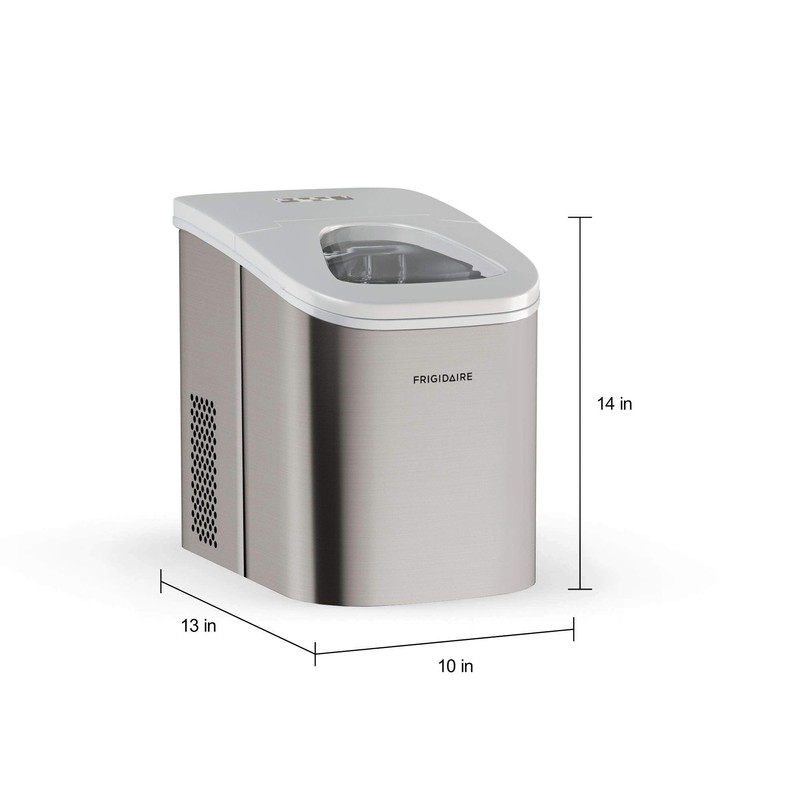 Frigidaire Stainless Steel 26 Lbs Counter Top Ice Maker