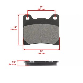 Celox Brand New Rear Brake Pads for Yamaha XVS1100A XVS1100AW V-Star Classic 2000-2009
