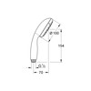 GROHE Vitalio Start 100 279462430 Hand Shower (Water-Saving, 2 Jet
