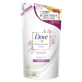 Dove Botanical Selection Lustrous Straight Shampoo, Refill, 350g