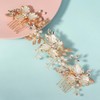 ゴールド フラワー 花 髪 飾り ヘッド ドレス レディース コーム ヘアアクセサリー