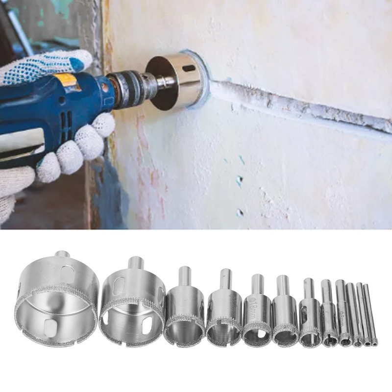 Round Shank Emery Hole Saw Bit Kit Robust High Speed