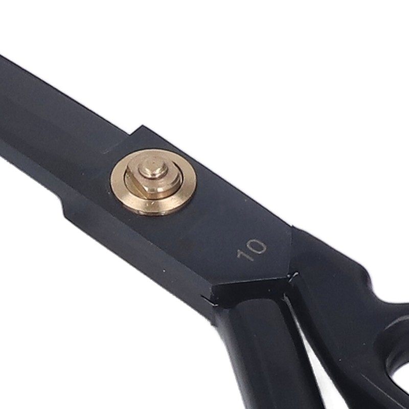 Sewing Scissors 10in Black High Manganese Steel Iron Ergonomic Curved