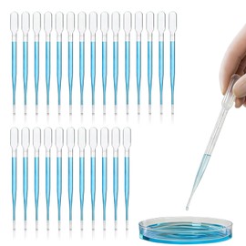 Mailfull 100 pipette in plastica usa e getta per liquidi, con scala graduata, per laboratorio, bambini e cosmetici fai da te (2 ml)