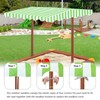Owlcover Wood Sandbox Replacement Canopy - Green Top Cover for