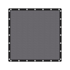 VICLLAX 90% Shade Fabric Sun Shade Cloth with Reinforced Grommets, Outdoor Sun Screen Fabric for Outdoor Patio Garden Pergola Cover Canopy 12x12 FT, Dark Grey